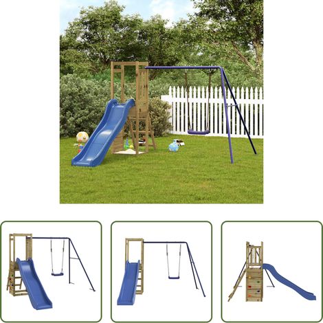 Cadre d'escalade - Aire de jeux d'extérieur bois de pin imprégné (1/5)