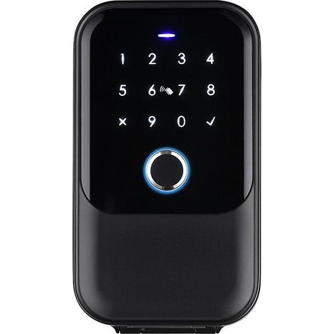 Cassaforte impermeabile Tuya Code con lettore di impronte digitali, Bluetooth, Wi-Fi, app, telecomando e supporto a parete - WELL-AquaForge (1/5)
