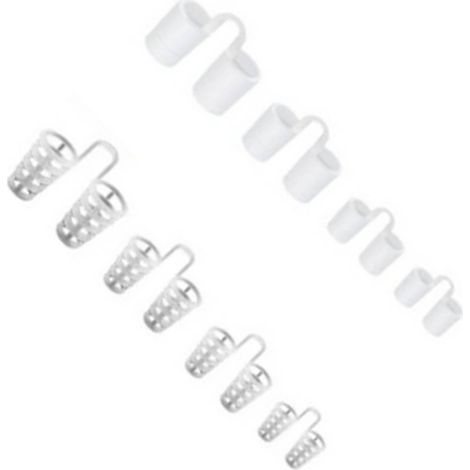 8 Paires de Bouchons de Nez en Silicone Souple, Anti-Ronflement et Confortables pour Nuit Paisible, Hypoallergéniques, avec Étui de Rangement (1/5)