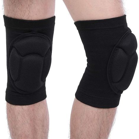 Noir,M 1 Paire Genouillères de Protection, Genouillère Travail Avec 25MM Mousse Coussin,Anti collision Protege Genoux Imperméable Respirant,Jardinage Jogging Travaux