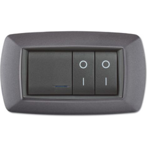 PLACCA LIFE LIVING PLAST GRIGIO CHIARO VULCAN 4P
