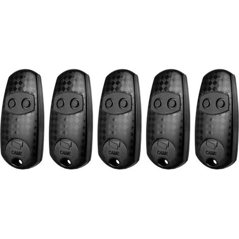 Confezione da 5 telecomandi, 433,92 MHz – 2 canali – Alimentati da 2 batterie CR2016 – Programmazione rapida in 30 secondi – Compatibile