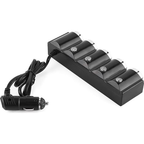 4-in-1 Car Cigarette Lighter Socket, USB Multi-Socket Adapter (1/5)