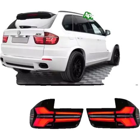 Gruppo ottico posteriore, tecnologia LED, ricambio diretto, rosso, per BMW X5 E70 dal 2007 al 2013. (1/2)