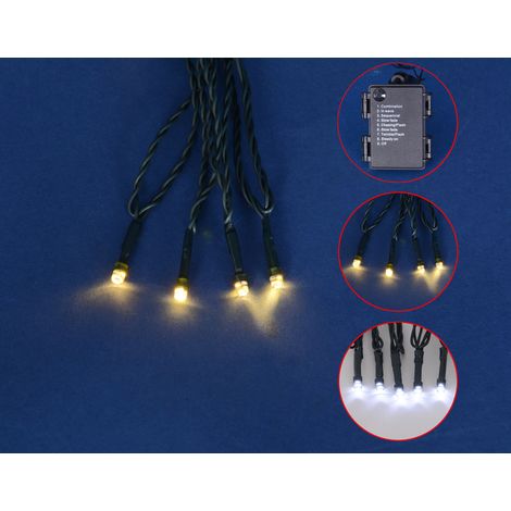 TrendLine LED Lichterkette 40 LED Batterie 8 Funktionen Weihnachtslichterkette (1/2)