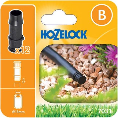 Hozelock 7031 0012 7031 End Plug 13mm (Pack 12) HOZ70310012 (1/3)
