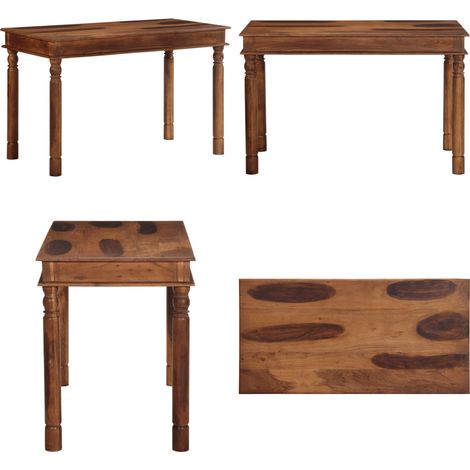 vidaXL Esstisch 120×60×77 cm Massivholz Akazie (1/5)