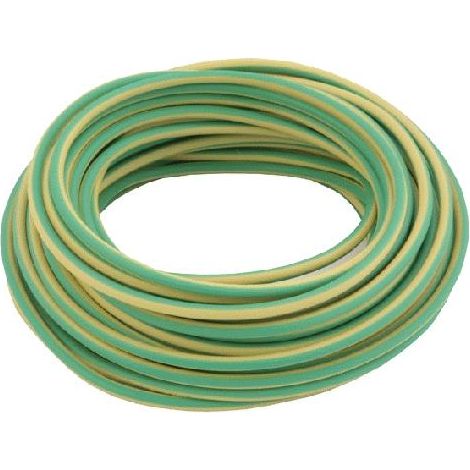 Cavo Unipolare Flessibile  1 X 2,5 Mmq - Mt. 10 - Colore Giallo/Verde.