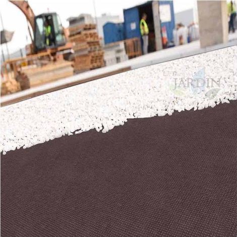 Suinga – Toile de paillage géotextile 10x1,2m – Fibres de polypropylène 100g/m2 – Anti-UV et résistant aux déchirures pour lutte contre les mauvaises herbes - UV 100 G