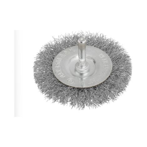 SPAZZOLA CIRCOLARE CON GAMBO  INOX MM 60