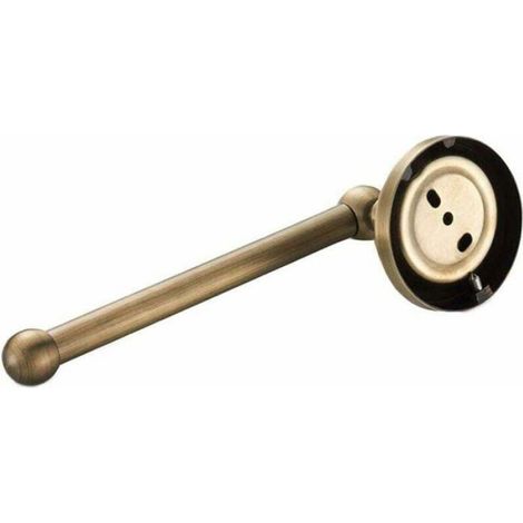 Porte Papier Toilette Mural Laiton Antique Support de Rouleau de Salle de Bain Rétro Porte Rouleau de Papier WC avec Support pour t (1/4)