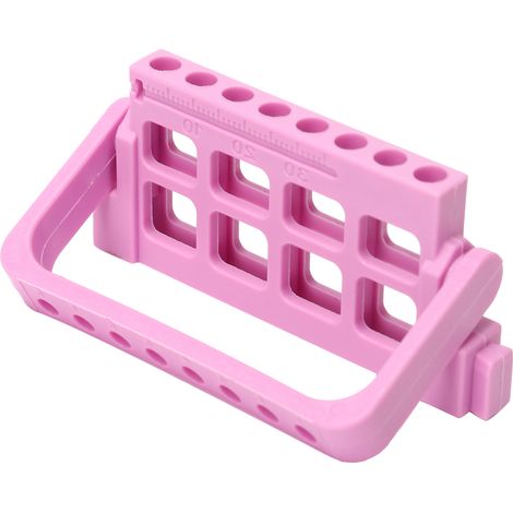 Support de fraises dentaires 8 trous, porte-limes endodontiques, organiseur pour instruments de dentiste, violet, accessoire de cabinet (1/5)