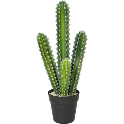 Plante artificielle cactus 53 cm en pot décoratif pour intérieur (1/5)