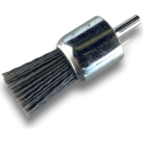 Brosse en bout sur tige NYLON abrasif grain 120 Diamètres variés - Quantité x 1 - Ø 28 mm - NYLON - Grain 120 (1/5)