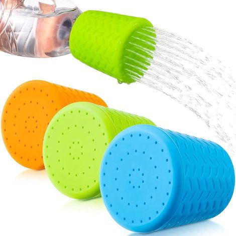 Set mit 3 tragbaren Outdoor-Hundeduschen, Hunde-Wassersprühzubehör, Wandern, Strand, Camping, kompatibel mit den meisten Plastikwasser- oder Limonadenflaschen (1/5)