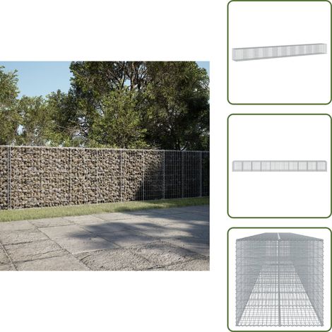 Panier gabion avec couvercle 1000x100x100 cm fer galvanisé - Panier Gabion - Paniers Gabion - Mur En Gabion - Gabion (1/5)