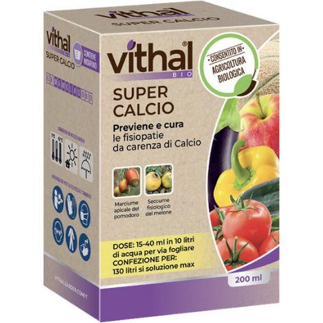 Vithal Bio Super Calcio ml 200 previene e cura l'assenza di calcio nelle piante