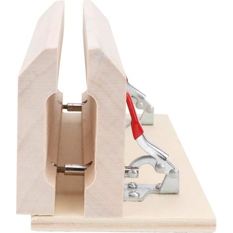 Clip manuale per cucire la pelle, strumento in legno per infilare i lacci delle scarpe e cucire articoli in pelle - Crezuo