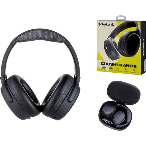 Skullcandy Crusher ANC 2 Cuffie Con cavo e senza cavo A Padiglione Musica e Chiamate USB tipo-C Bluetooth Grigio (1/5)