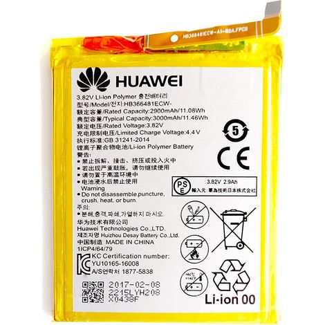 Batterie pile d'origine Huawei P9 Lite hb366481ecw vns-l21 L22 L23 L31 L53 OEM