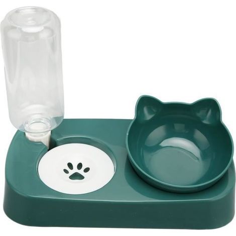 2-in-1 Katzen- und Hundenapf – Automatischer Wasserspender, Flaschen und Futternapf für Katzen und Hunde – Cyanshop (1/4)