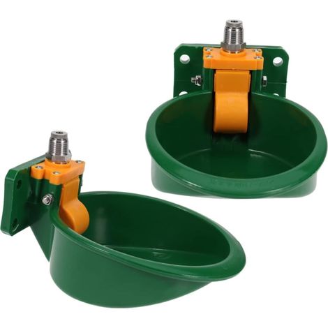 Bol à Moutons Automatique en Plastique Vert pour Animaux D'élevage, Distributeur D'eau Propre et Mangeoire à Moutons pour Ferme Agricole (1/5)