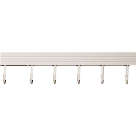 Cintre pour Ustensiles de Cuisine en Aluminium, 30cm Blanc Sans Perçage, Mural Cuillère Pelle Crochet de Rangement, pour Cuisine, Salle de Bain(30cm) (1/5)