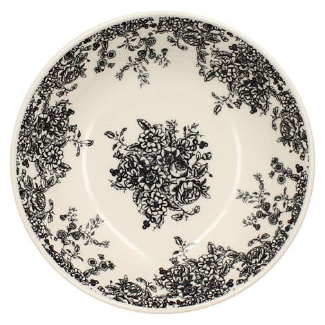 6 x assiettes creuses FLORALI - 20.5cm - Grès - Novastyl