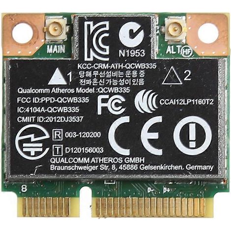 Carte réseau sans fil Mini PCI-e 4.0 compatible Bluetooth pour HP QCWB335 AR9565 (1/5)