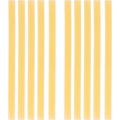 Jeffergarden Lot de 10 bâtons de colle thermofusible 11 x 200 mm, forte adhérence, pour armes de plus de 60 W, jaune (1/5)