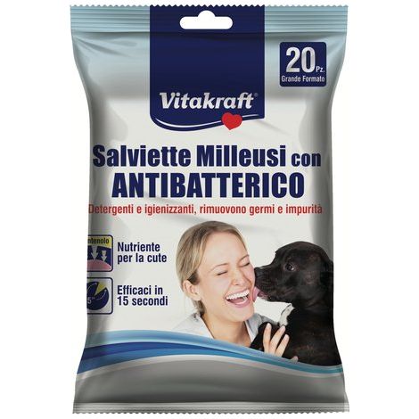 salviette milleusi con antibatterico - 20 pezzi