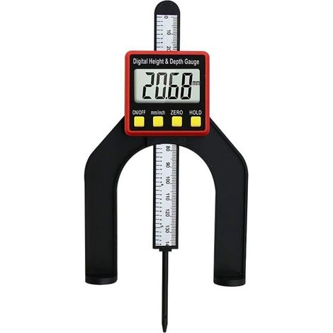 Jauge De Profondeur Numérique Jauge De Mesure De La Hauteur De Mesure Du Bois Appareil 2 En 1 Hauteur Outil De Mesure Pour Le Réglage Remises Grooves-AIMOONSA
