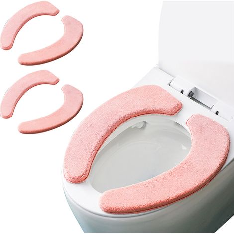 Coussin De Siege De Toilette - Doux Et Epais - Lavable En Machine - Adaptable A Tous Les Sieges - Pour Usage Domestique Et Voyage - 2 Unites (1/5)