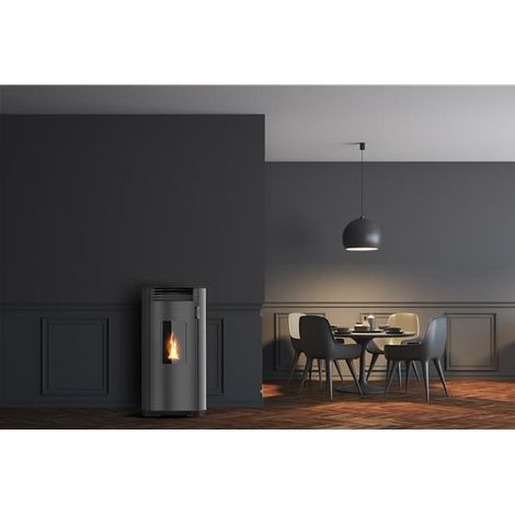 08 Kw - Rdt:91,2 % - étanche - Sortie Concentrique (cstb) - Trémie 20 Kg - Gris - Supra (1/3)