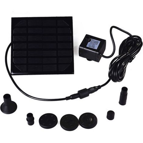 Bomba de agua solar de 1,2 W para piscinas, estanques y jardines - Aspersor solar decorativo