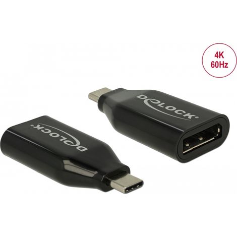 Delock Adaptador USB Type-Câ¢ macho a DisplayPort hembra (Modo DP Alt) 4K 60 Hz