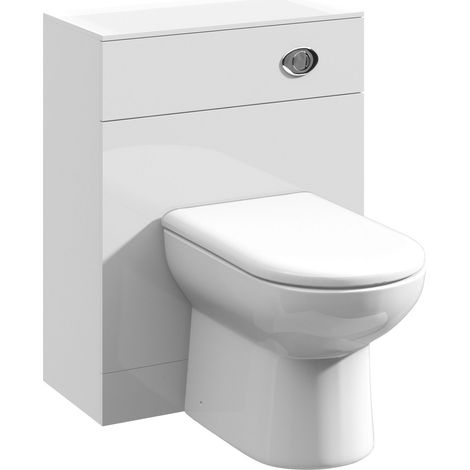 WC Unit - 600mm - Gloss White