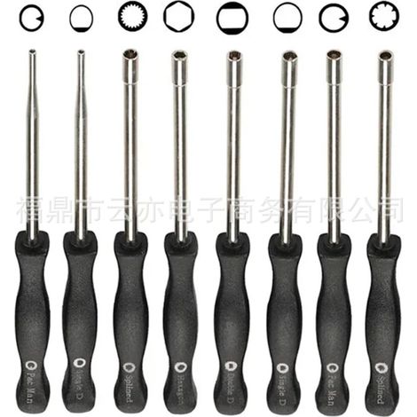 8-teiliges Vergaser-Einstellschraubendreher-Set, kompatibel mit Rasenmähern, Reparaturwerkzeugen (1/5)