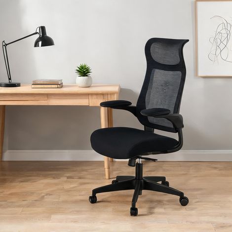 Chaise de bureau negro en malla PP 65 x 64 x 118 cm (1/5)