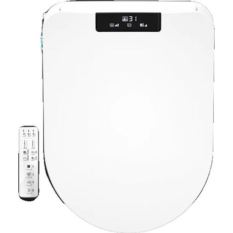 Toiletten-Bidet-Sitz, kabellose Fernbedienung, beheizter Sitz, Kein automatisches Öffnen kurz, EU-Stecker-c (1/2)