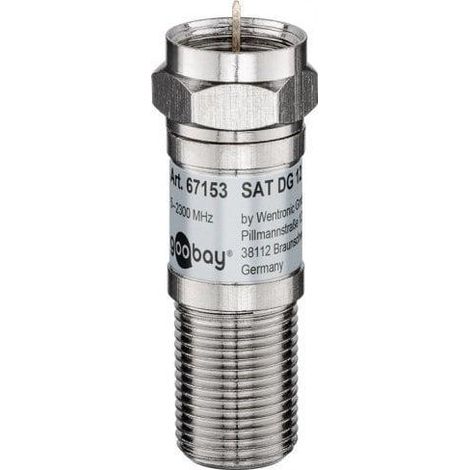 Adaptador antena Goobay Atenuación 12 dB 75 Ohm