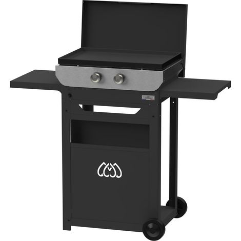 Le Marquier Original 260 Duo Plancha Carrello Edition Completa - Barbecue a piastra