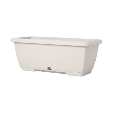 CASSETTA TERRAE MIDI CON SOTTOCASSETTA 45CM BIANCO PIETRA PLASTECNIC