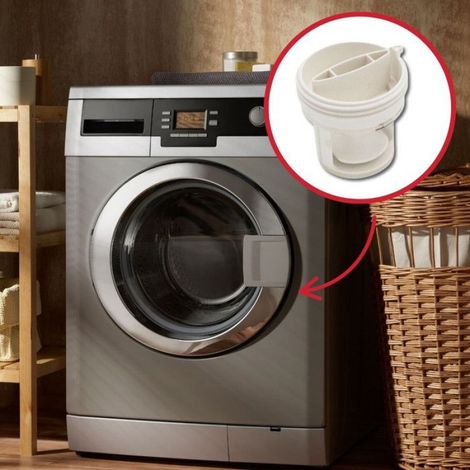 Capot De Filtre Pompe Vidange Pièce De Rechange Compatible Avec La Plupart Des Machines À Laver ×1 (1/5)