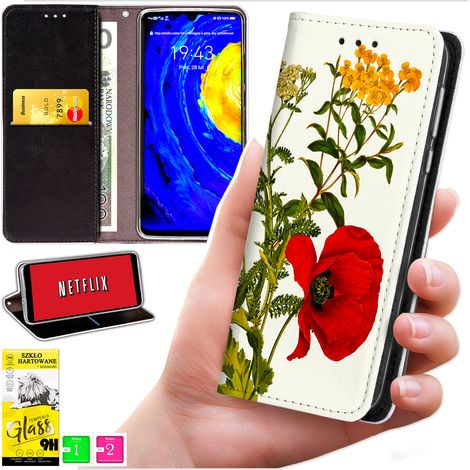 Custodia a portafoglio per Oppo Reno 15F / 15F FS - Cover con stampa Bluemoon + vetro 9H (1/5)