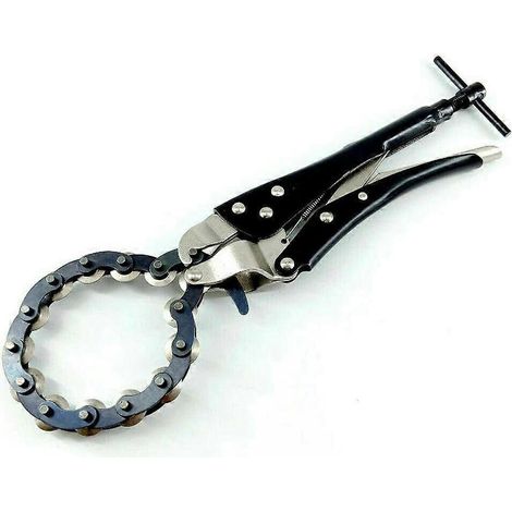 Coupe-tube d'échappement, coupe-tube d'échappement et outil de coupe de chaîne universel pour tube de verrouillage d'échappement (noir) (1/5)
