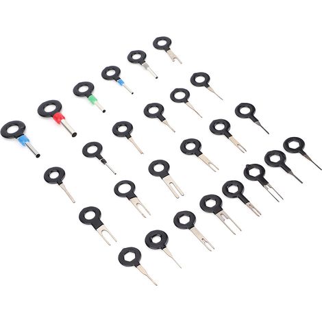 Outil de 70 pièces pour l'extraction de cosses de connecteurs automobiles, extracteur de broches de cosses, extracteur de broches de cosses de faisceau de câbles (1/5)
