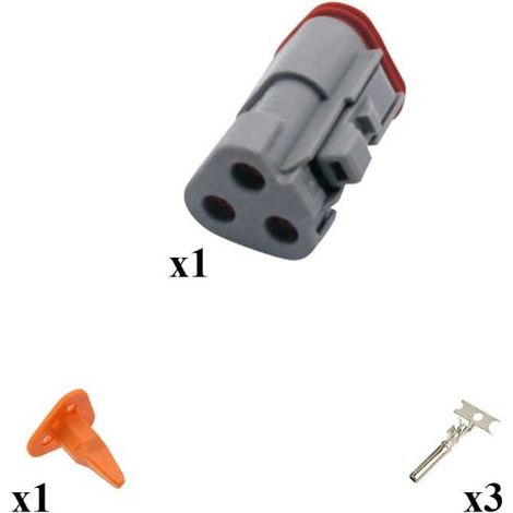Kit Connecteur DT series Mâle 3 Voies E003
