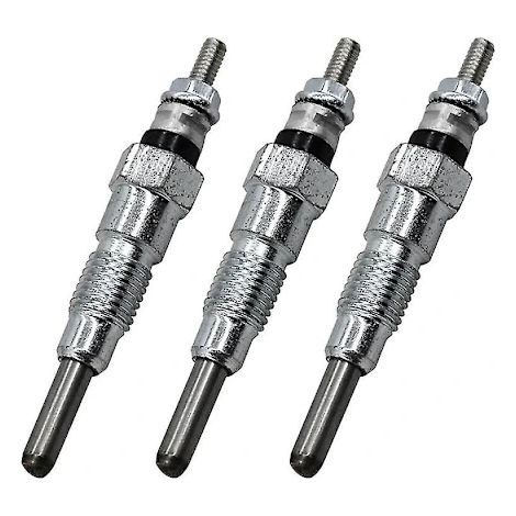 Trois bougies de préchauffage de moteur de 10 mm (modèles 15951-65510, 1595165510 et 15951-65512) adaptées aux moteurs D650, D750, D850 et D95. (1/4)