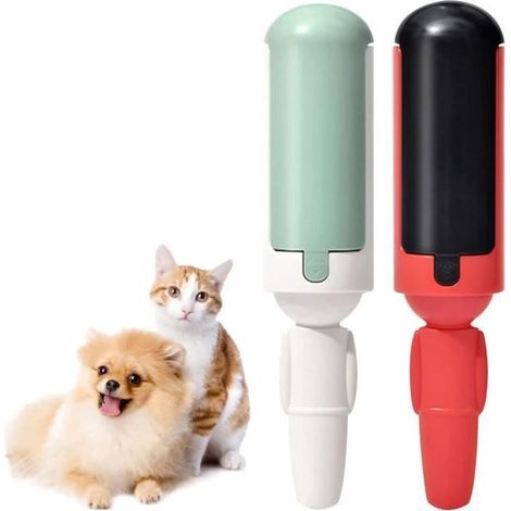 Brosse adhésive pour animaux, brosse anti-poils pour chats, démêloir, blanche (1/4)